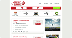 Desktop Screenshot of airportparkingspecials.com